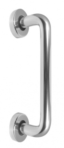 J1057 Aluminium Pull Handle on Rose